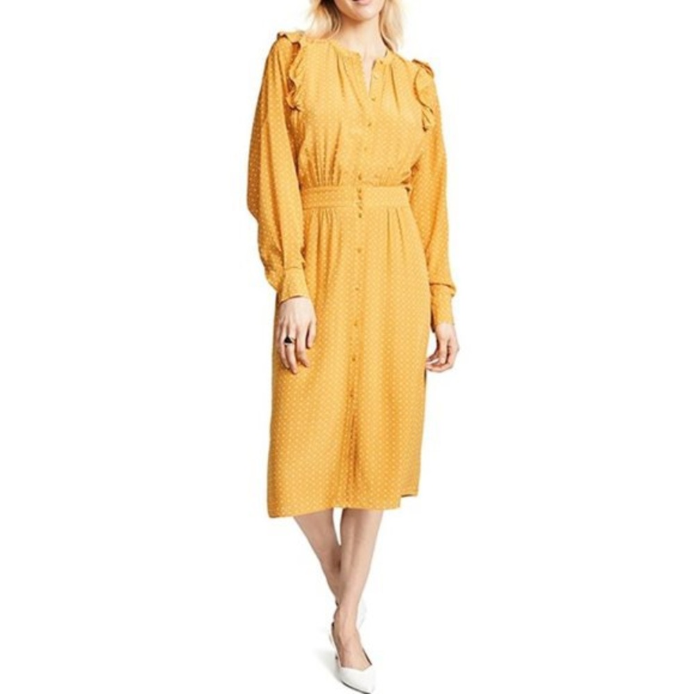 Joie dusty gold redson dress